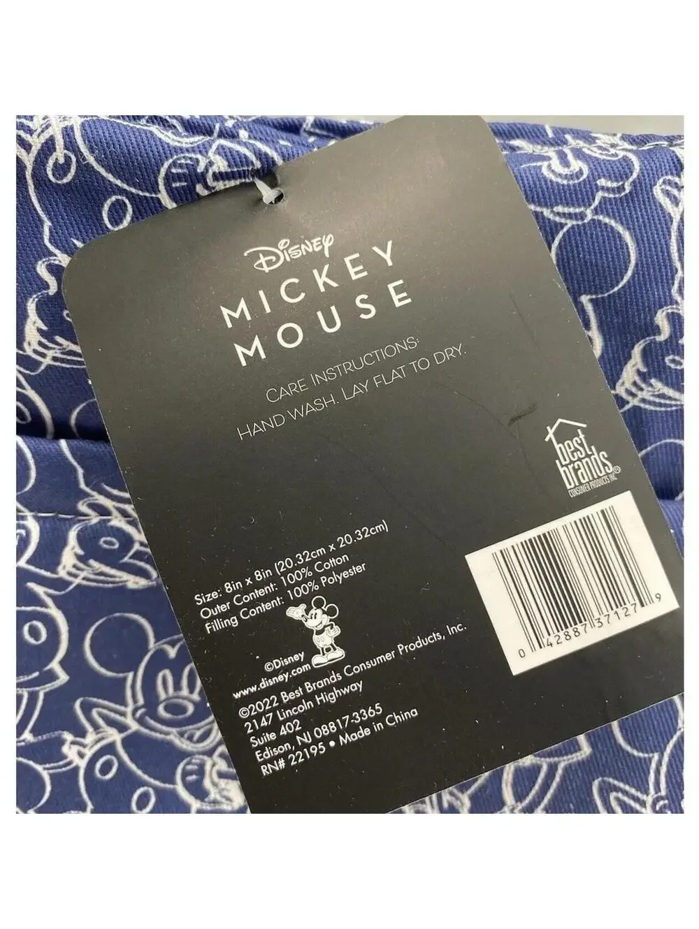 Disney Mickey Mouse 2 Pack Hot Pads NWT Blue Pot Holders Best Brands Kitchen